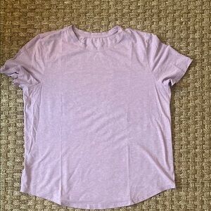 Lululemon Love Crew Heathered Pink/Lavendar Women's Stretch T Shirt